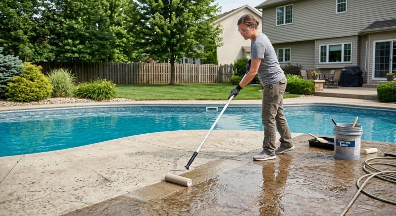 Porch Concrete Sealing in Gig Harbor, WA